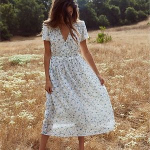 Christy Dawn Dawn Dress White and Blue Floral